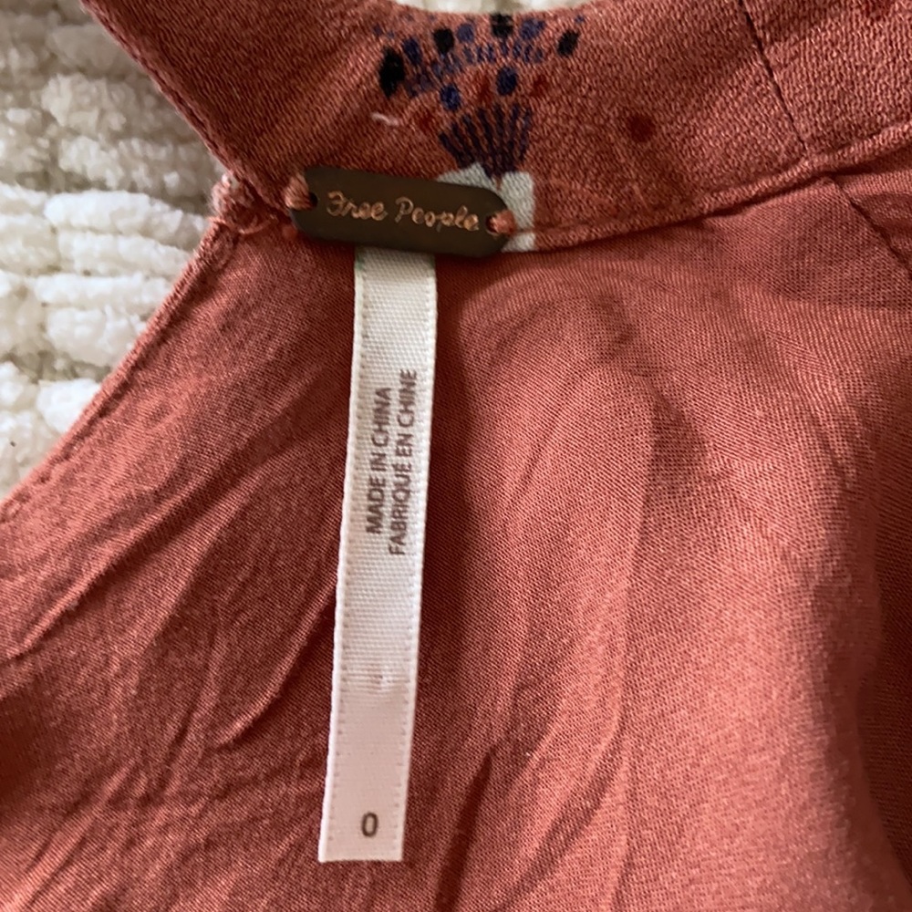 Free People Boho Teagan Floral Dress Sz 0 - Picture 11 of 16